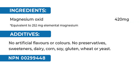 Magnesium Oxide 420 mg